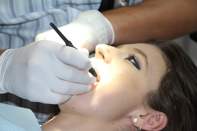A patient getting a tooth extraction