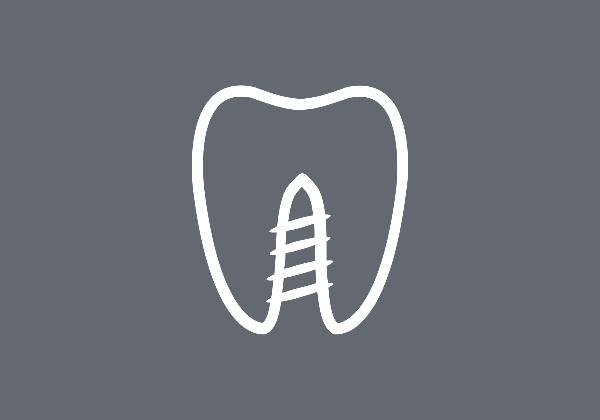 A dental implant icon