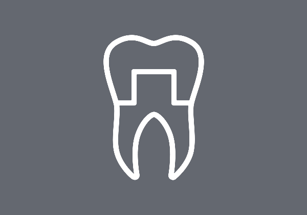 A tooth with dental bridge icon