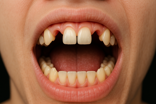 mouth with Missing Lateral Incisors
