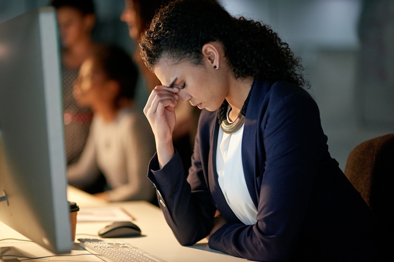 stressed woman